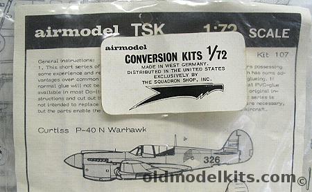 Airmodel 1/72 Curtiss P-40 N / Goodyear FG-1A Corsair /  P-51D Conversions - Bagged, 107 plastic model kit